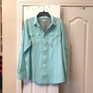 Men's Columbia Omni Shade Long sleeve shirt LG (PP5)